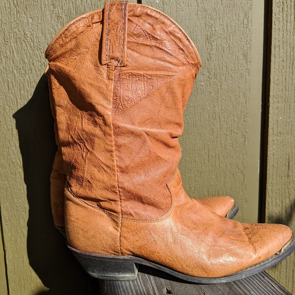 womens tan mid calf boots